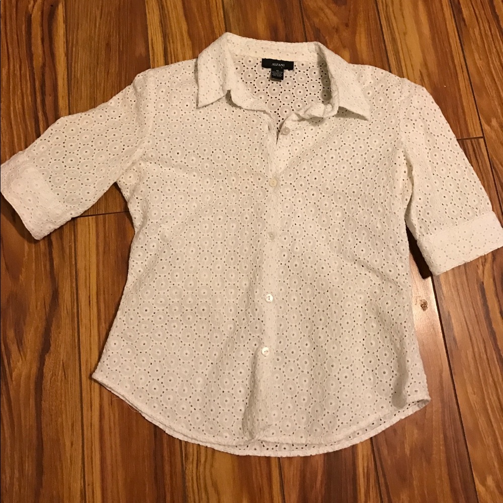 Eyelet shirt