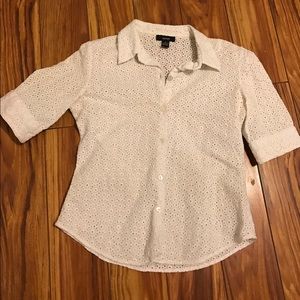Eyelet shirt