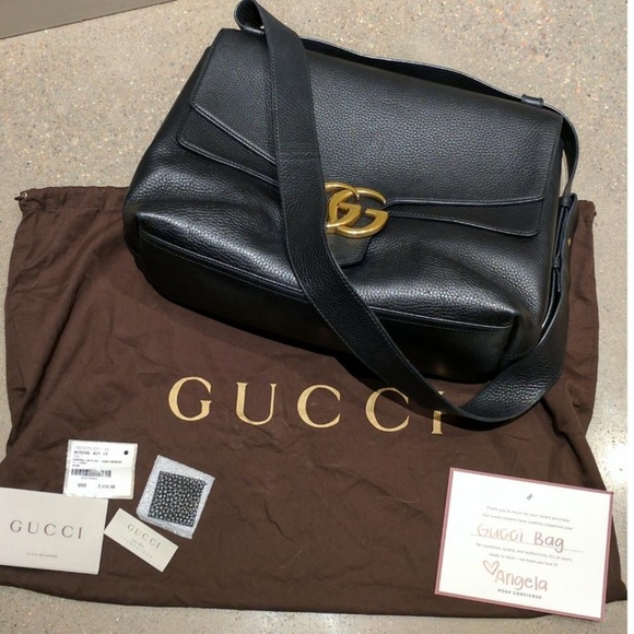 SOLD! GUCCI GG MARMONT LEATHER SHOULDER BAG - Picture 3 of 6