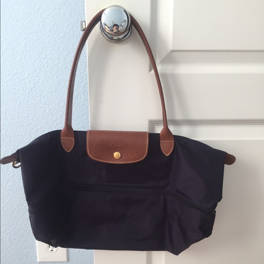 Longchamp expandable tote bilberry NWOT