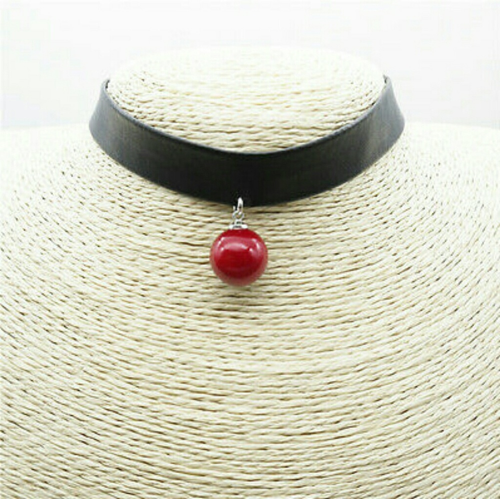 Faux Leather Choker