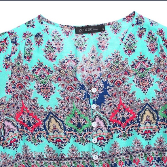 ☀️LAST ONE☀️V-neck Hippie/Boho long dress - Picture 4 of 8