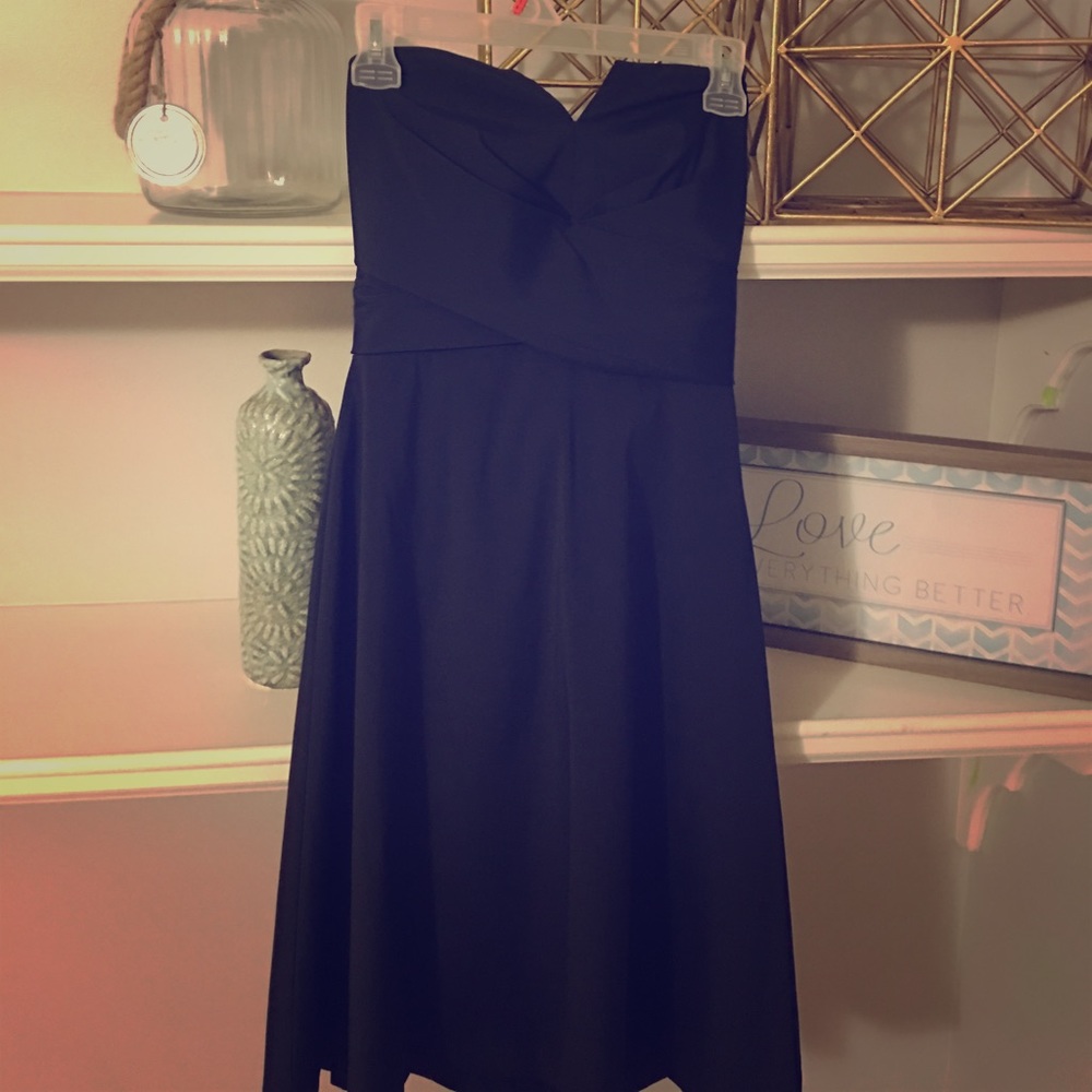 Strapless black cocktail dress size 4