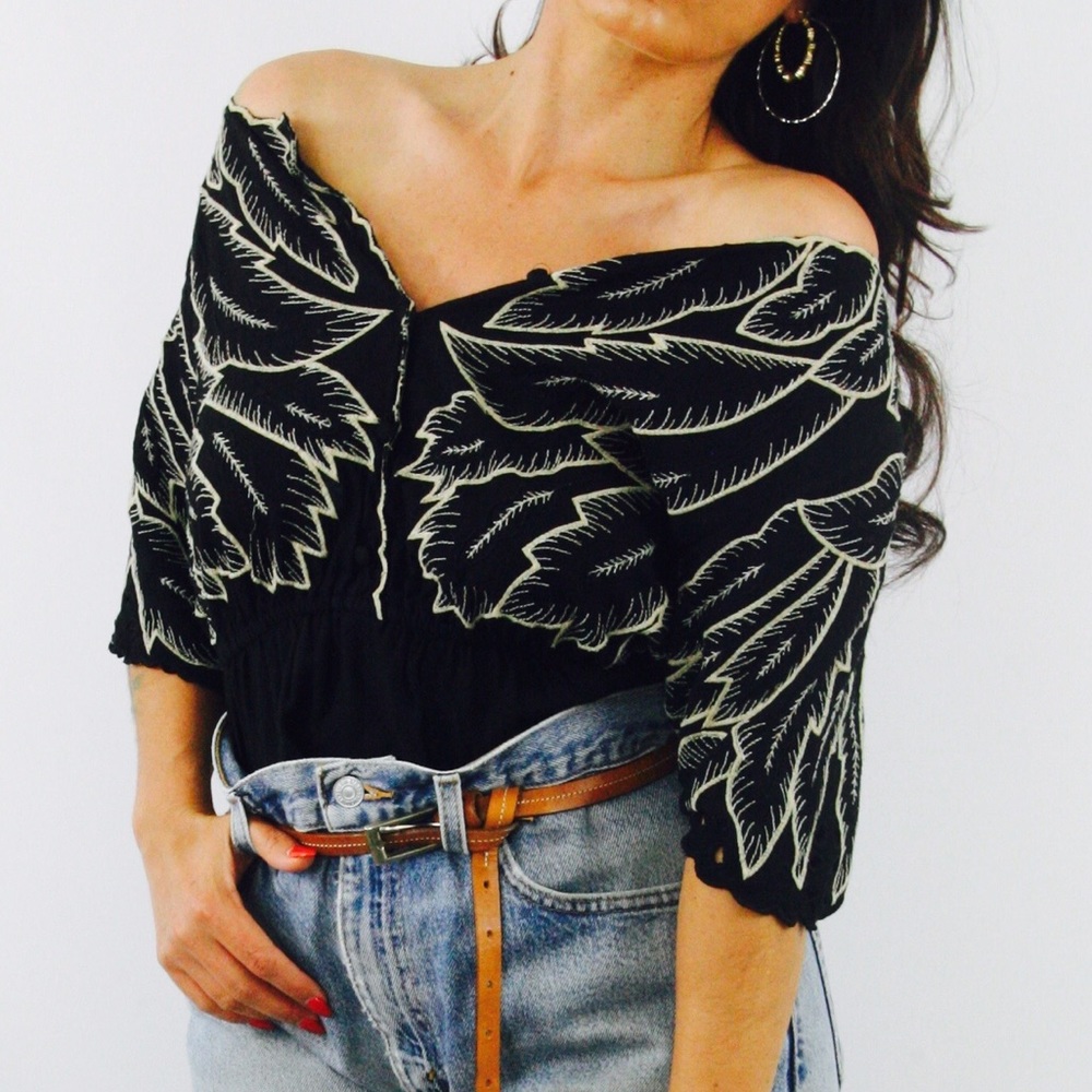 Anthropologie Maple Peplum blouse