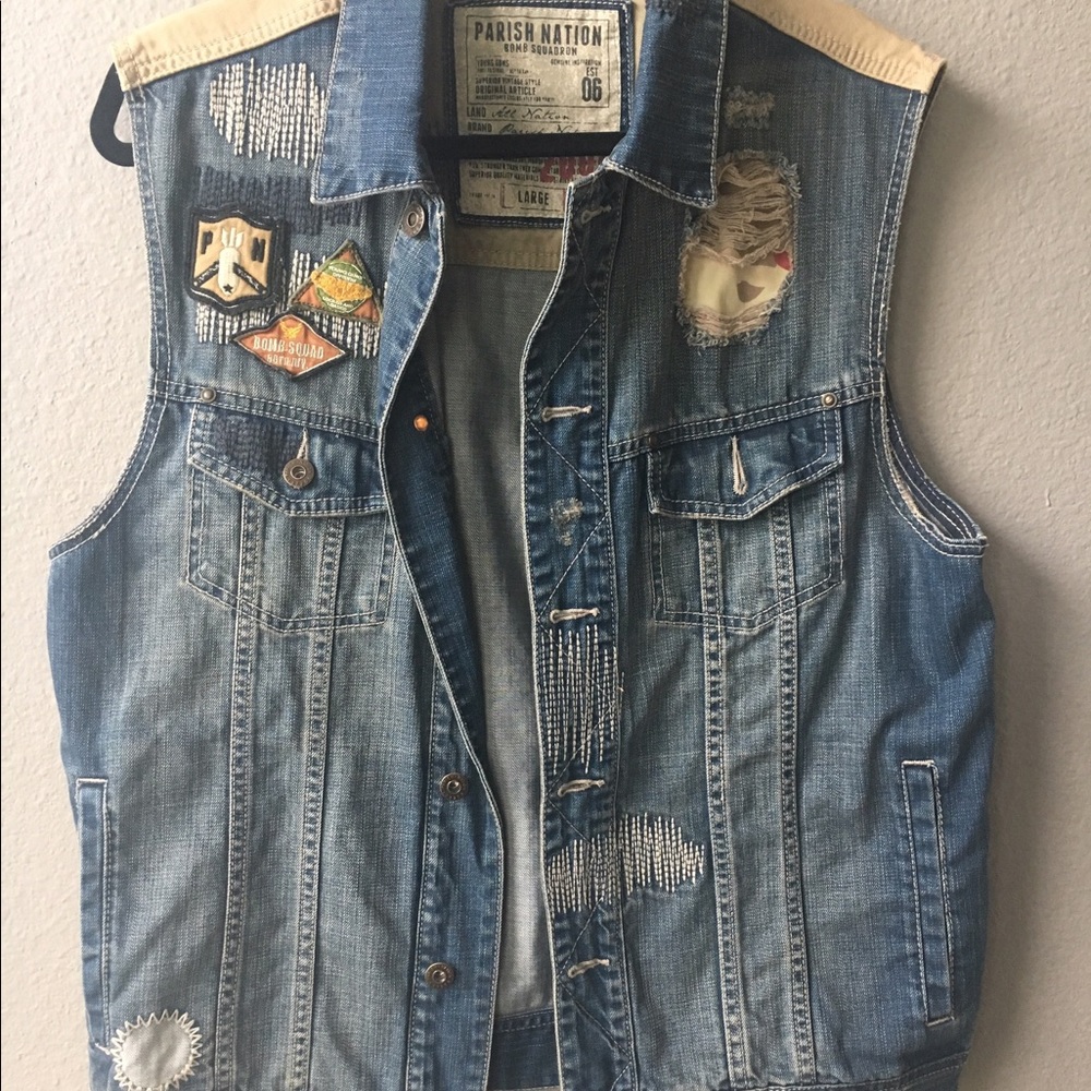 Parish Nation Denim Vest