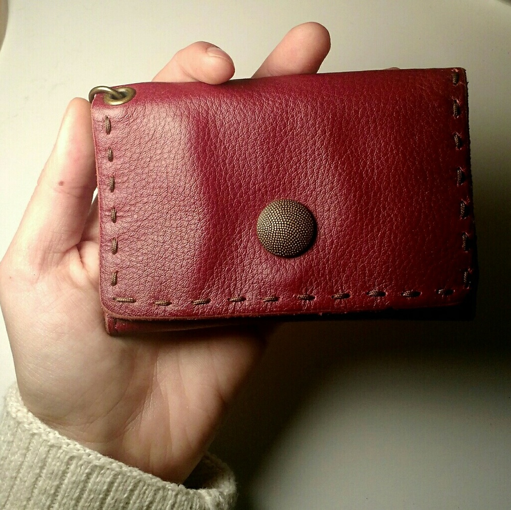 Lucky Brand leather wallet with keychain