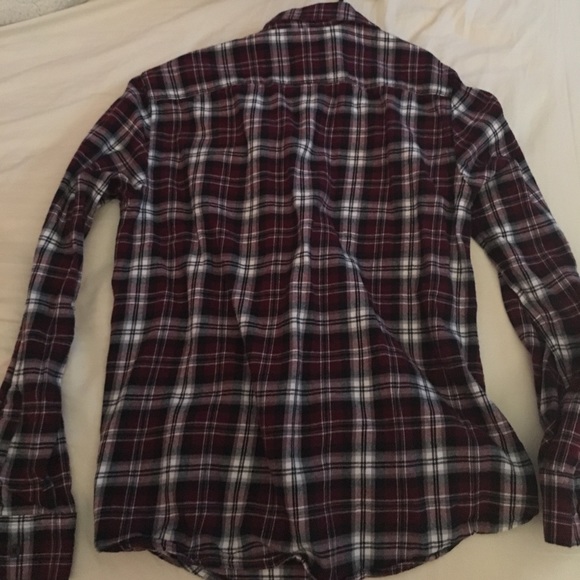 Men's Flannel Button Down T-Shirt - Picture 3 of 3