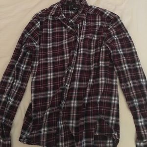 Men's Flannel Button Down T-Shirt