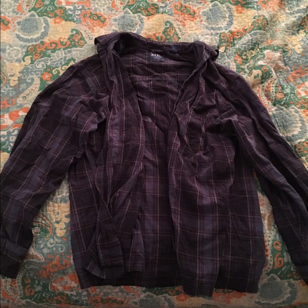 Blue grunge flannel