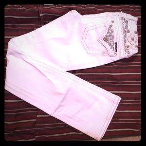Size 27 Miss Me white jeans