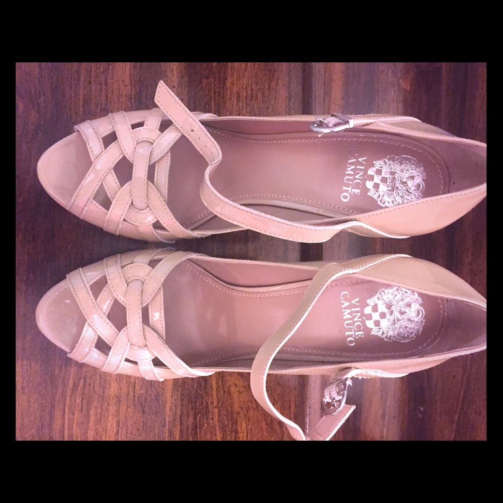 Tan Platform Stilettos