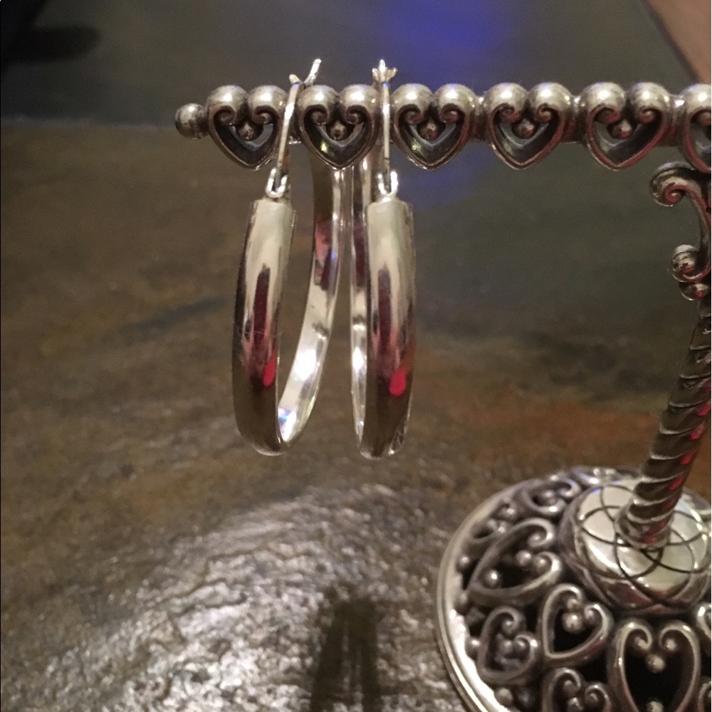 Silver earrings