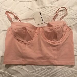 American Apparel Cropped Bustier Tank Top M