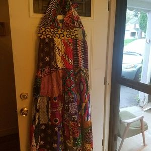 NWOT Grass-fields.com African Print Maxi Dress