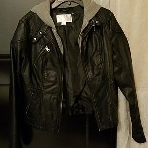 Perfect Condition, Like New, faux leather jacket.