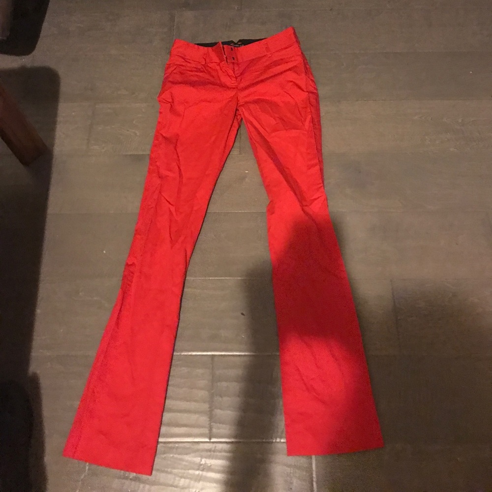 Never worn red express bootleg pants red hot 0L