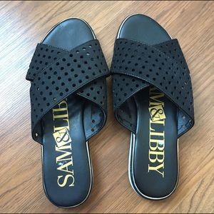 NWOT Sam & Libby Target Slides -Black, Size 8