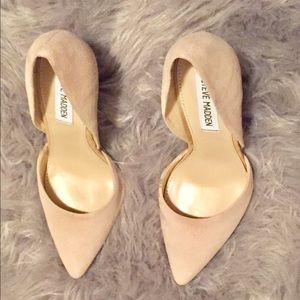 NWT suede nude Steve Madden pumps