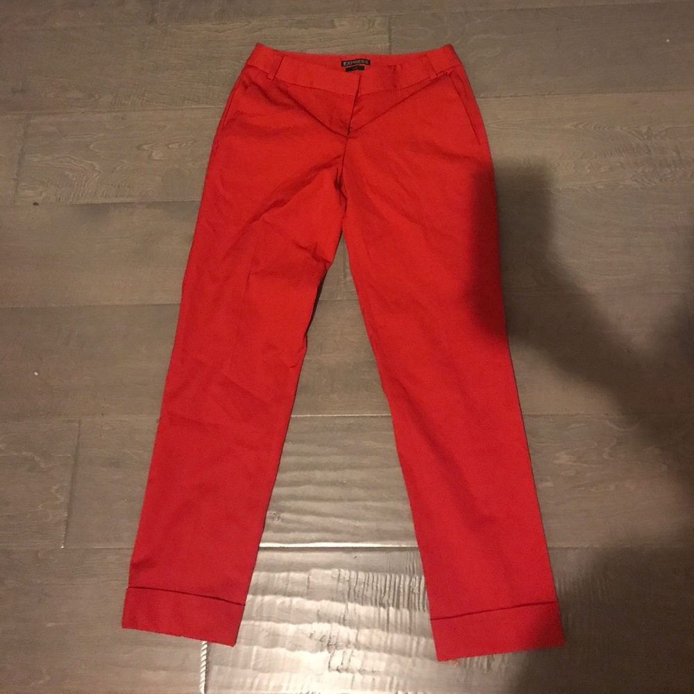 Never worn red and white Express Editor Capri 00