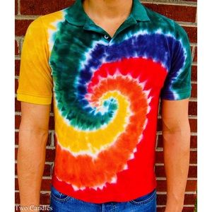 Tie dye polo