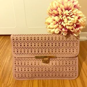 Perfectly Perforated Pink Clutch