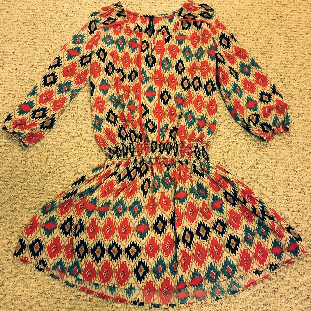 Printed mini dress