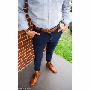 Mens navy pants