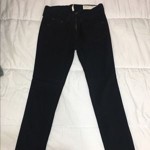 Rag & Bone Black Legging Jeans