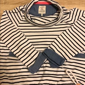 Joules • Navy Striped Pull Over
