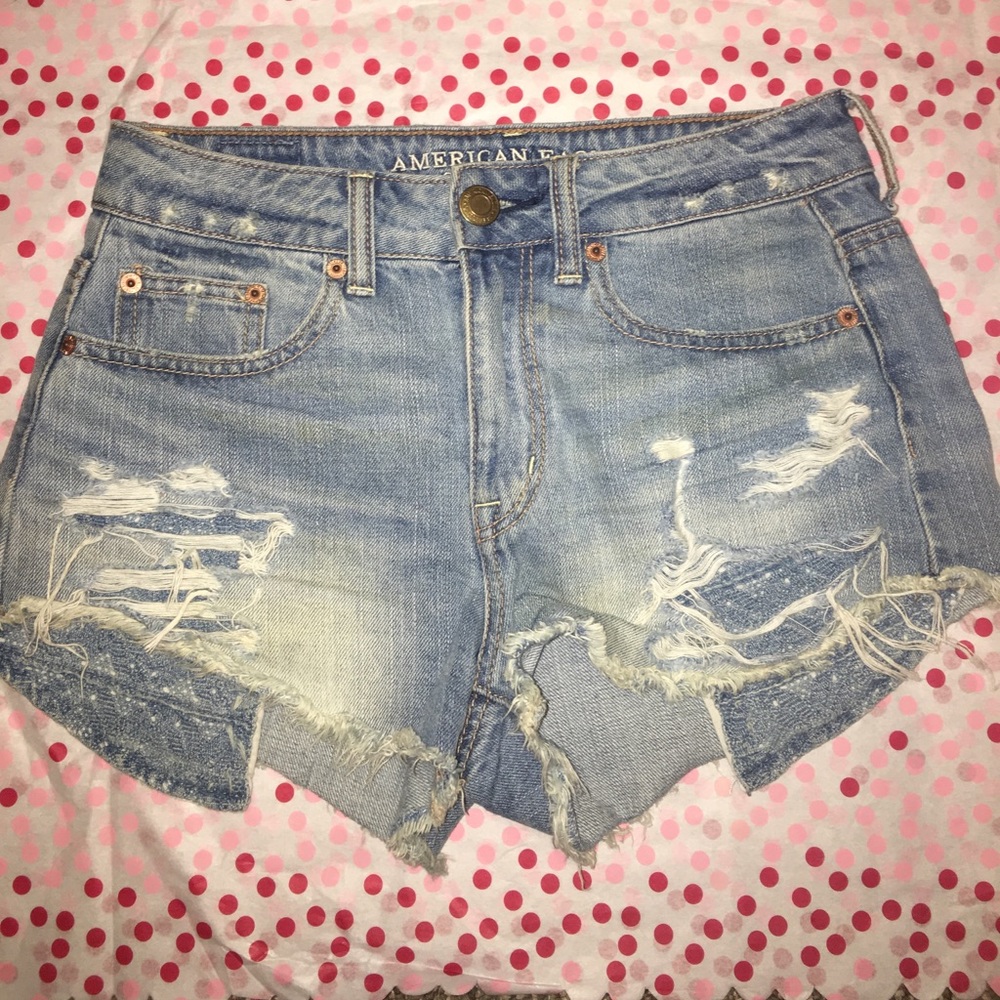 American Eagle Distressed Denim Shorts