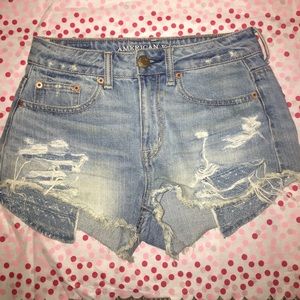 American Eagle Distressed Denim Shorts