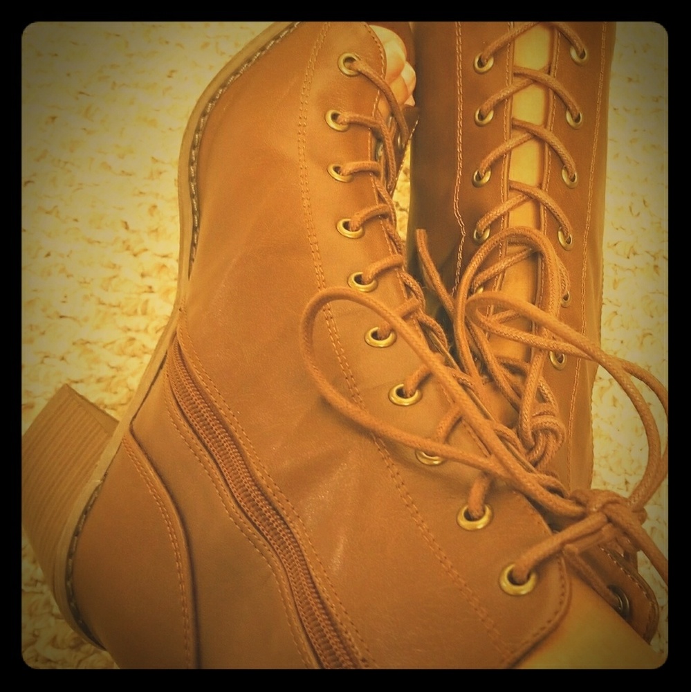 Lace up booties