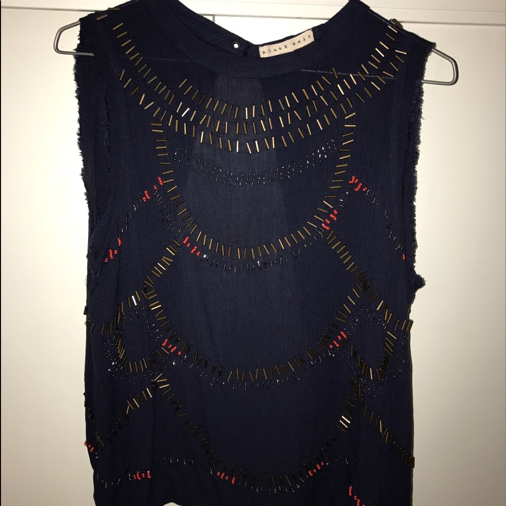 Tank top with open back