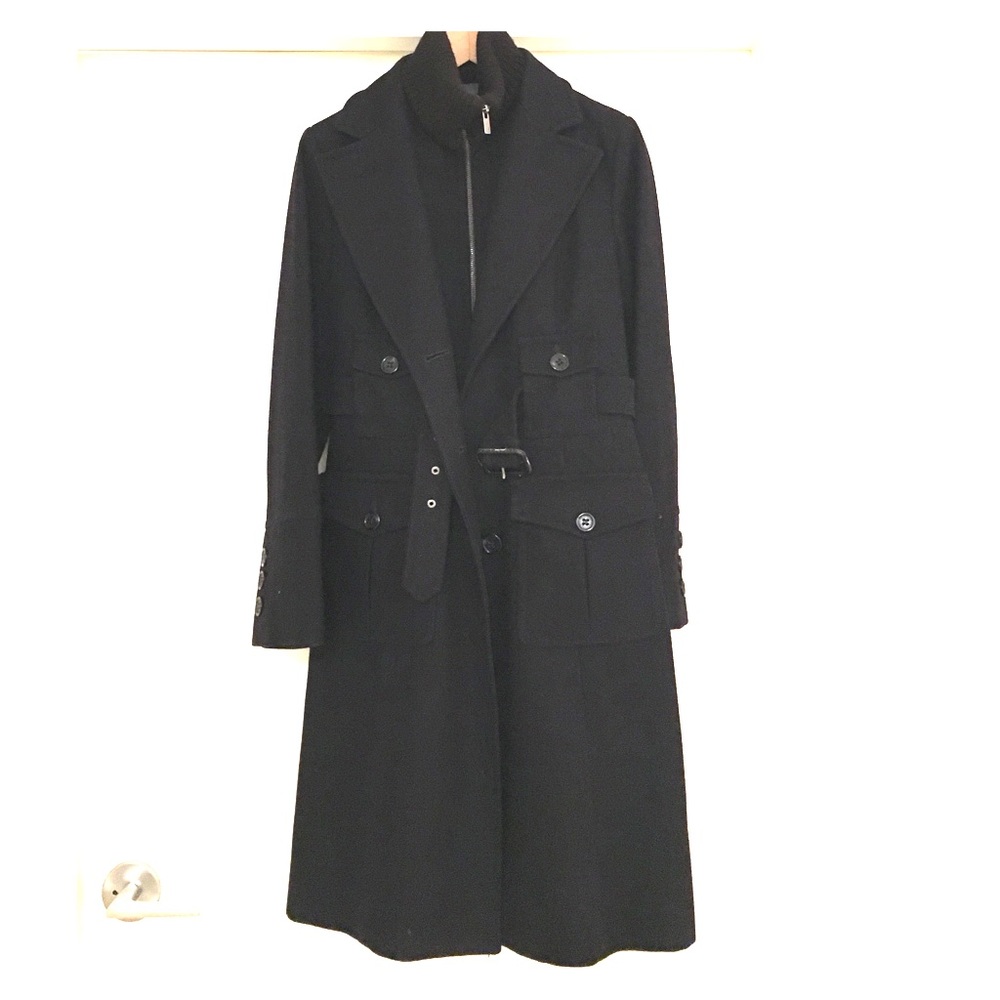 BCBG Wool Midi Length Winter Coat