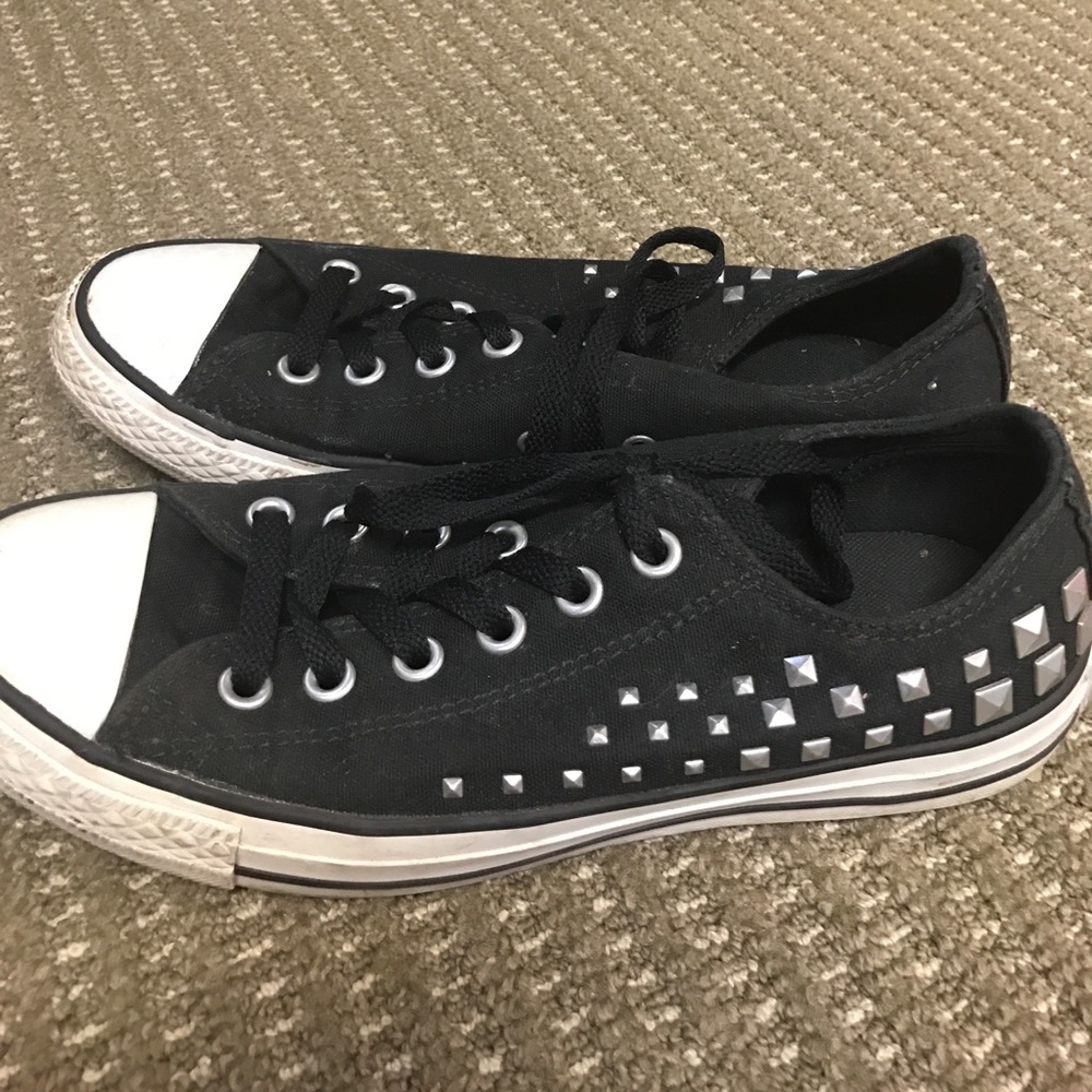 Converse studded shoes