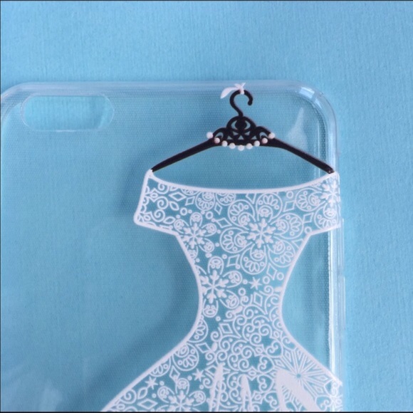 White Lace Dress Clear iPhone Case for 7 or 7 Plus - Picture 2 of 3