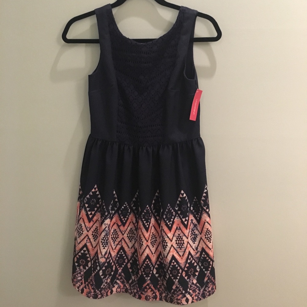 Navy and pink Xhilaration Dress. NWT
