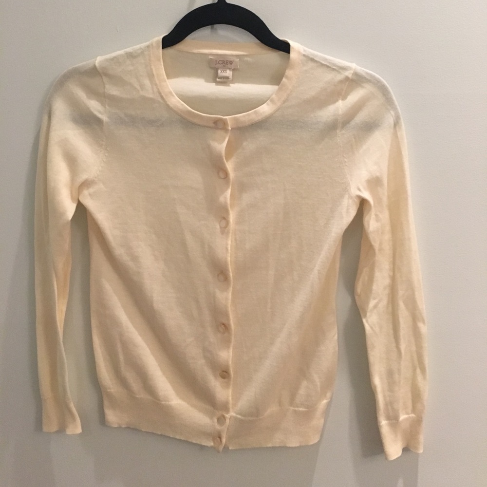 JCrew cream colored cardigan