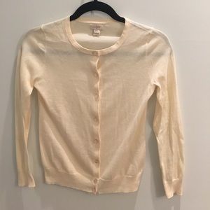 JCrew cream colored cardigan