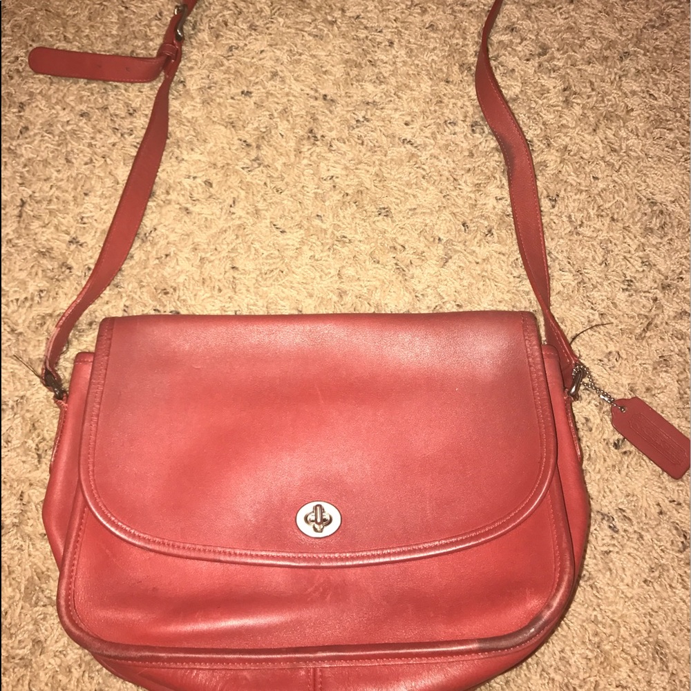 Authentic red coach purse!