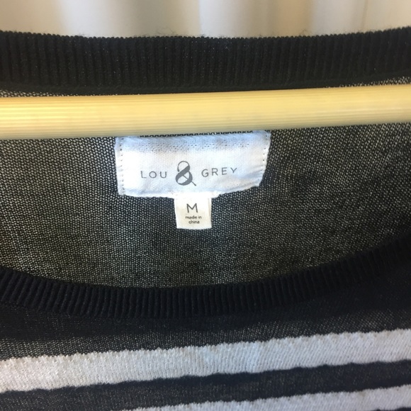 Black and Cream Striped Top - Picture 2 of 4