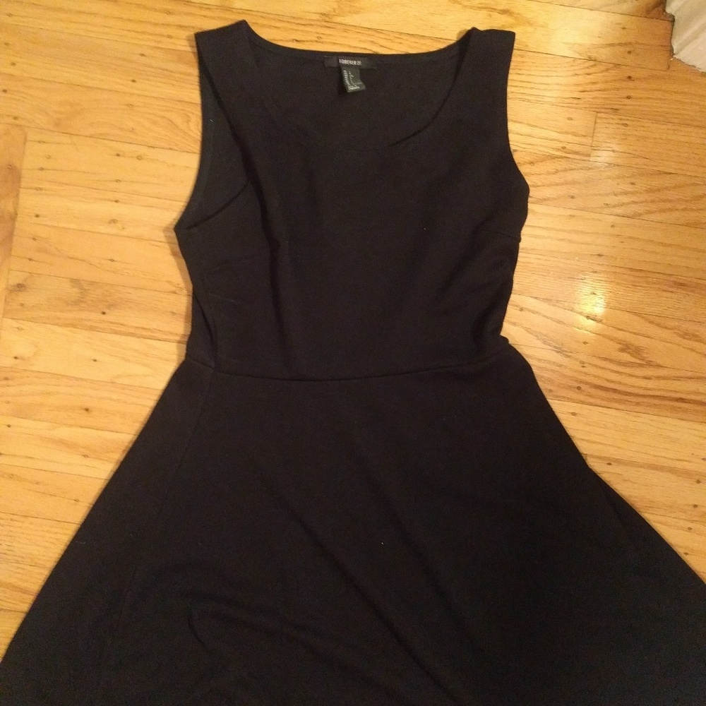 Forever 21 Black Fit and Flare Sleeveless Dress