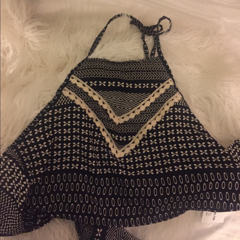 NWT Sade and Sage halter open back top