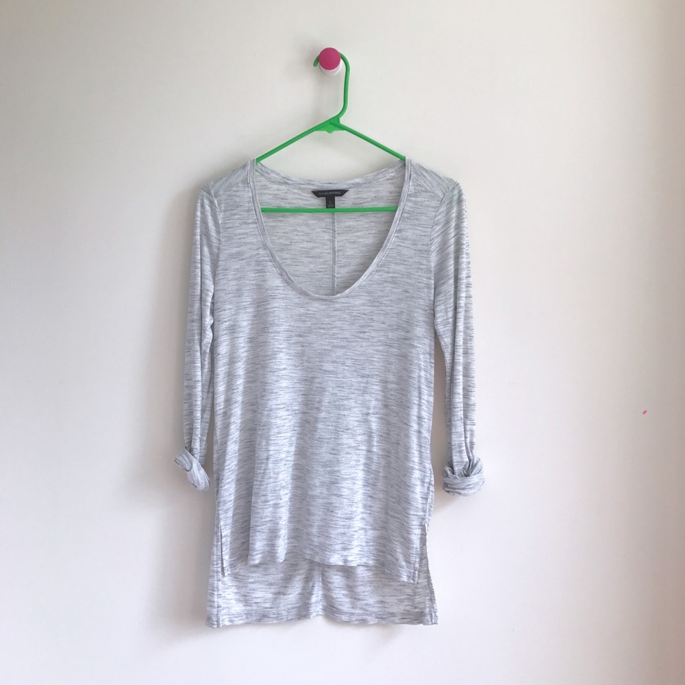 Banana Republic heathered gray high low top