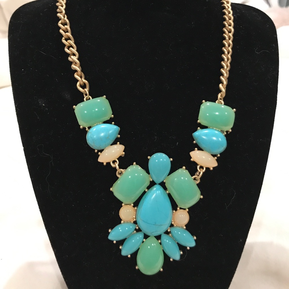 Statement necklace and earrings