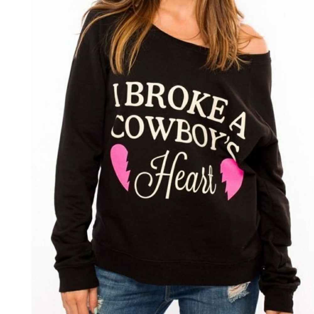 🌴Broke a cowboys Heart southward apparel