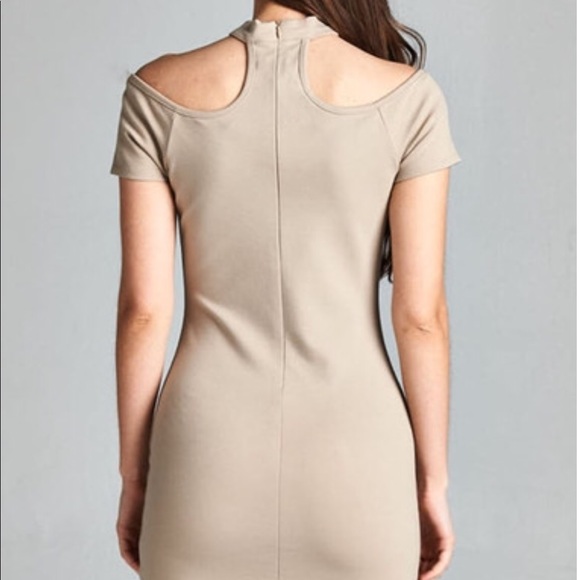 BRAND NEW NEVER WORN nude Bodycon dress - Picture 2 of 4