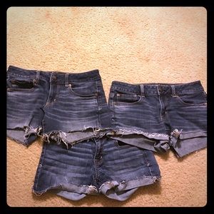 American Eagle "shortie" shorts size 4