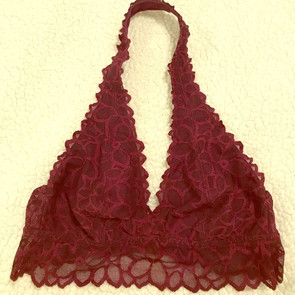 PINK Victoria's Secret Other - PINK Unlined Bralette in Maroon (Small AA-C)