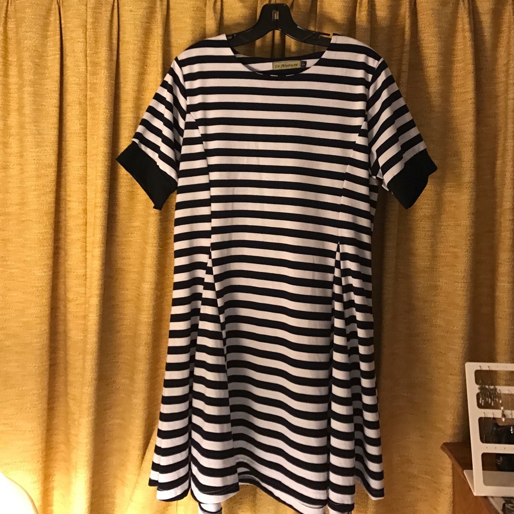 Blue Striped Dress